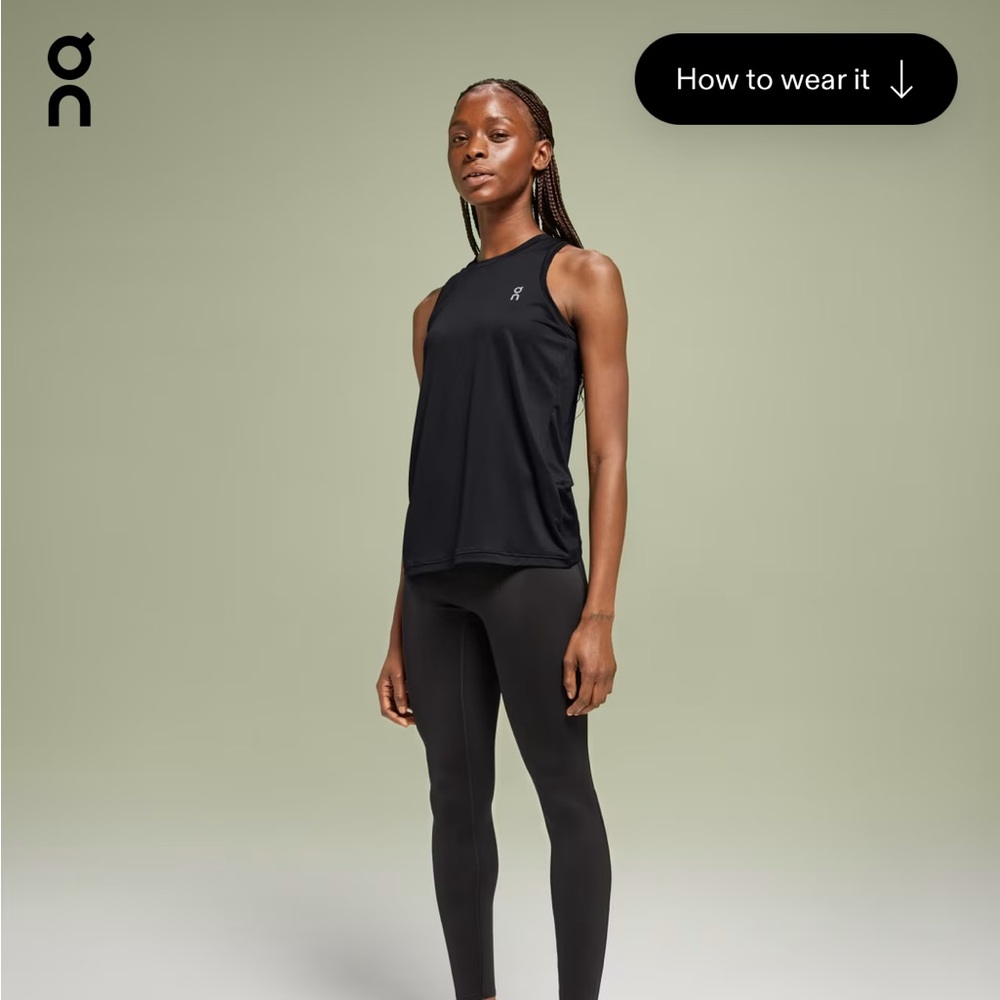 NWT On Running Core Tank - XS, Black